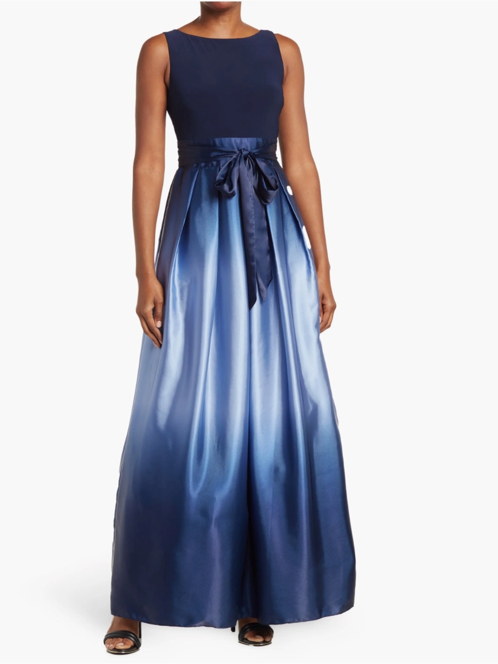 SLNY SL Fashions Size 12 Ombrè Satin Woven NWT Gown